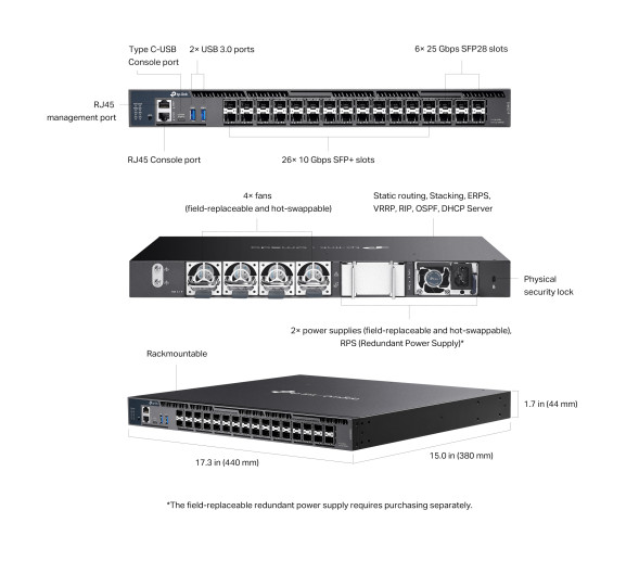 Коммутатор TP-Link Omada SX6632YF
