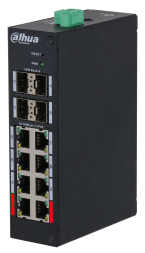 Коммутатор Dahua DH-HS4412-8ET-96 (8 x RJ45 100M, 4 x SFP 1G, PoE 96 W, Industrial)