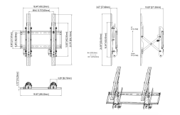 Крепление для видеостены настенное Wize Pro VWP46G2