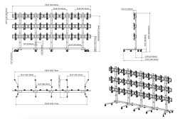 Стойка для видеостены мобильная Wize Pro VWM563 (3x5)