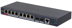 Коммутатор Dahua DH-SG4010P-2F (8 x RJ45 1G, 2 x SFP 1G, PoE 110 W)