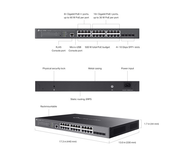 Коммутатор TP-Link Omada SG3428XMPP