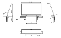 Монитор настольный врезной Wize Pro Helios Dusk WR-17HD Touch (Silver)