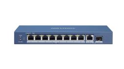 Коммутатор Hikvision DS-3E0510P-E (8 x RJ45 1G PoE+, 1 x RJ45 1G, 1 x SFP 1G, 110 W)