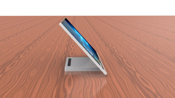 Монитор настольный врезной Wize Pro Helios Rise WR-17HR (Silver)